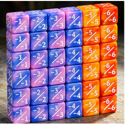 Kości Negative Counters 16mm